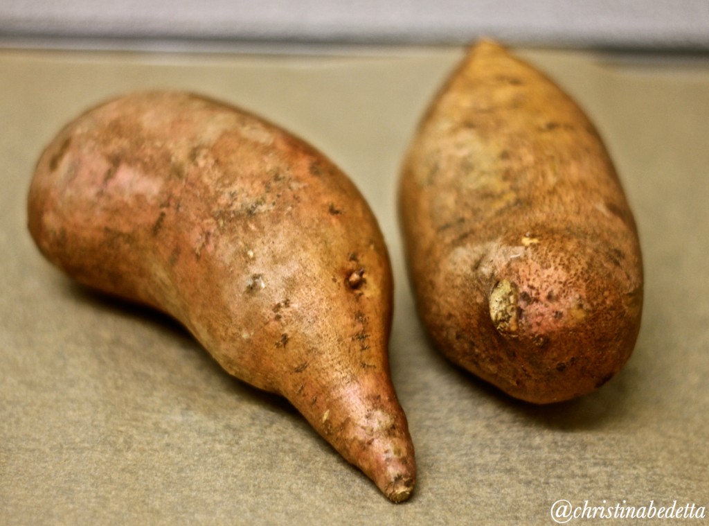 Sweet Potato Oven Fries with Honey-Garlic Tahini Dip