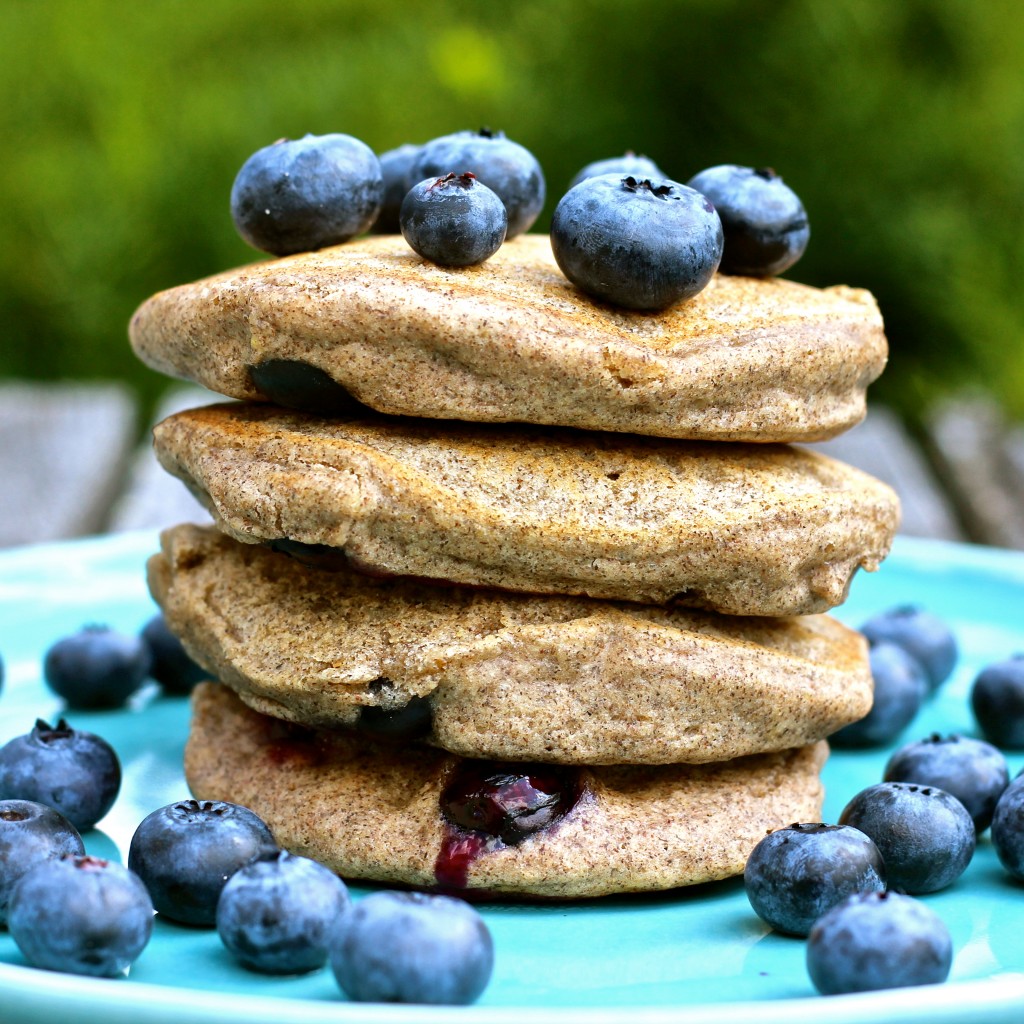 Whole Grain Blueberry Pancakes