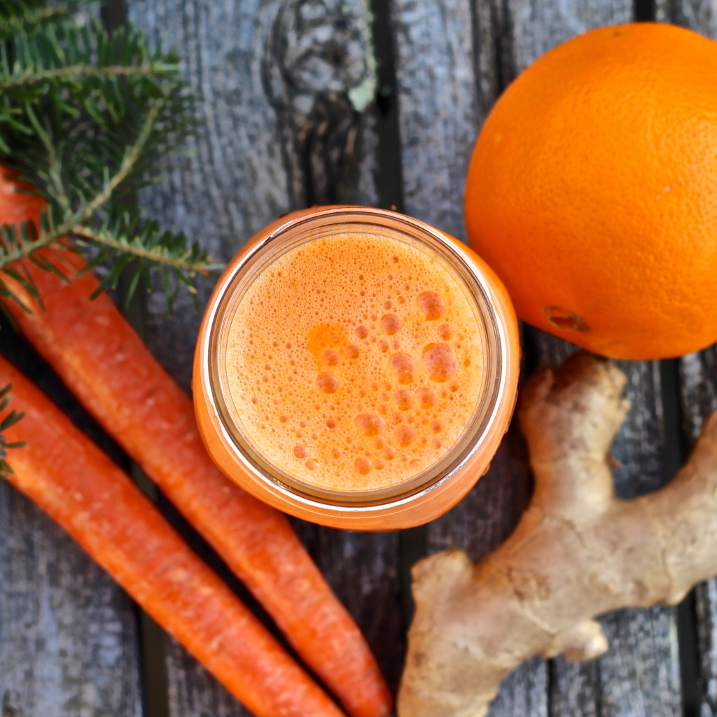 Sweet Orange, Carrot and Ginger Juice