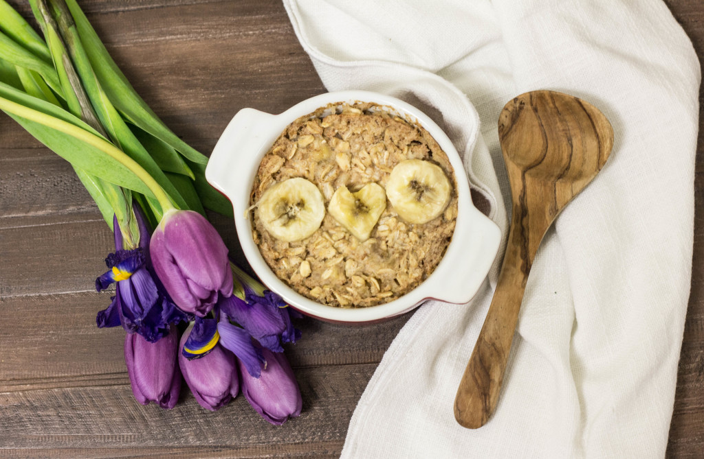 Oven Baked Oatmeal for One