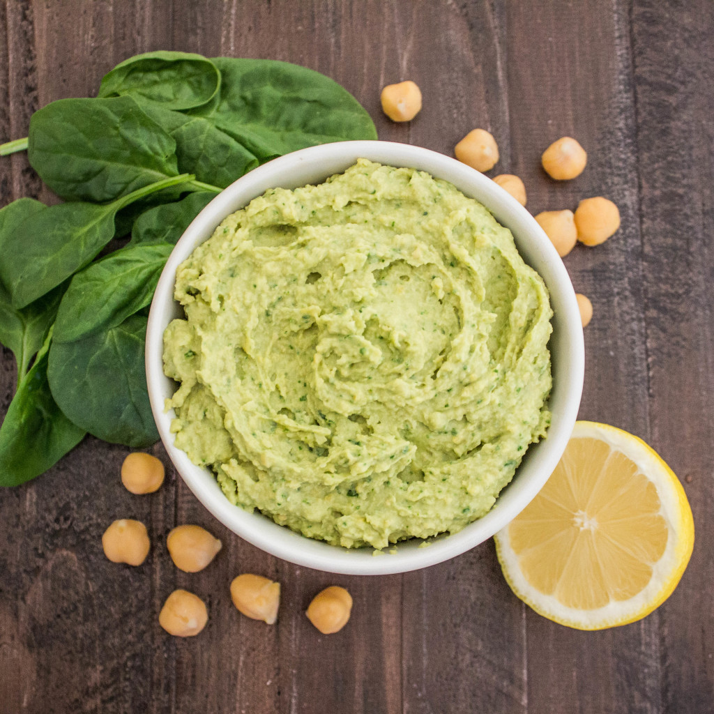 Spinach and Garlic Hummus