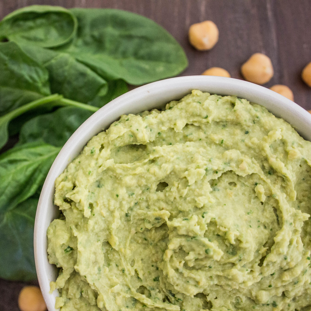 Spinach and Garlic Hummus