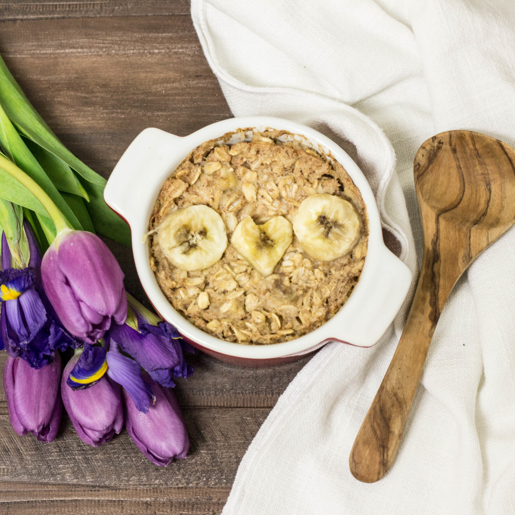 Oven Baked Oatmeal for One