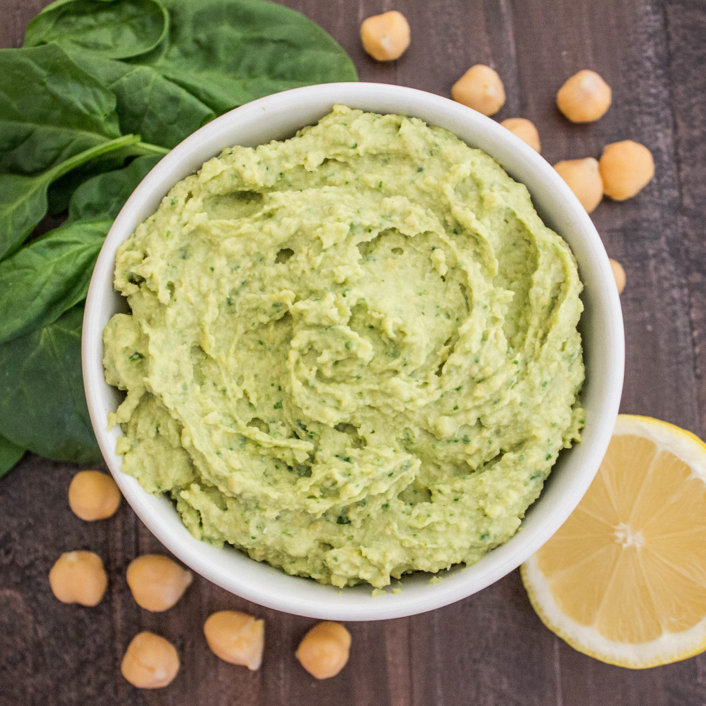 Spinach and Garlic Hummus