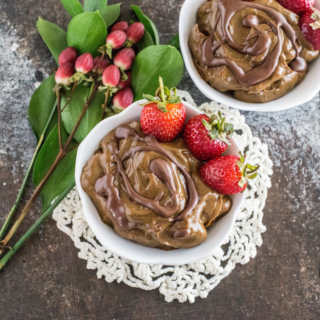 Vegan chocolate avocado mousse create nourish love 