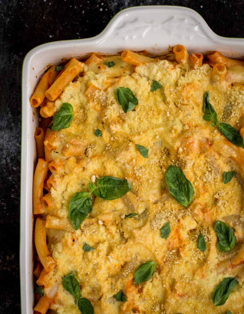 Cheesy Vegan Baked Ziti Create. Nourish. Love.