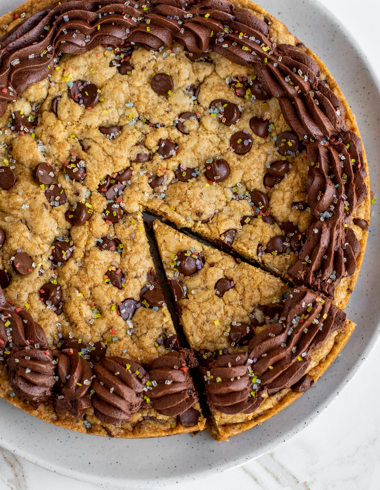 Giant Chocolate Chip Cookie Cake: The Best Recipe